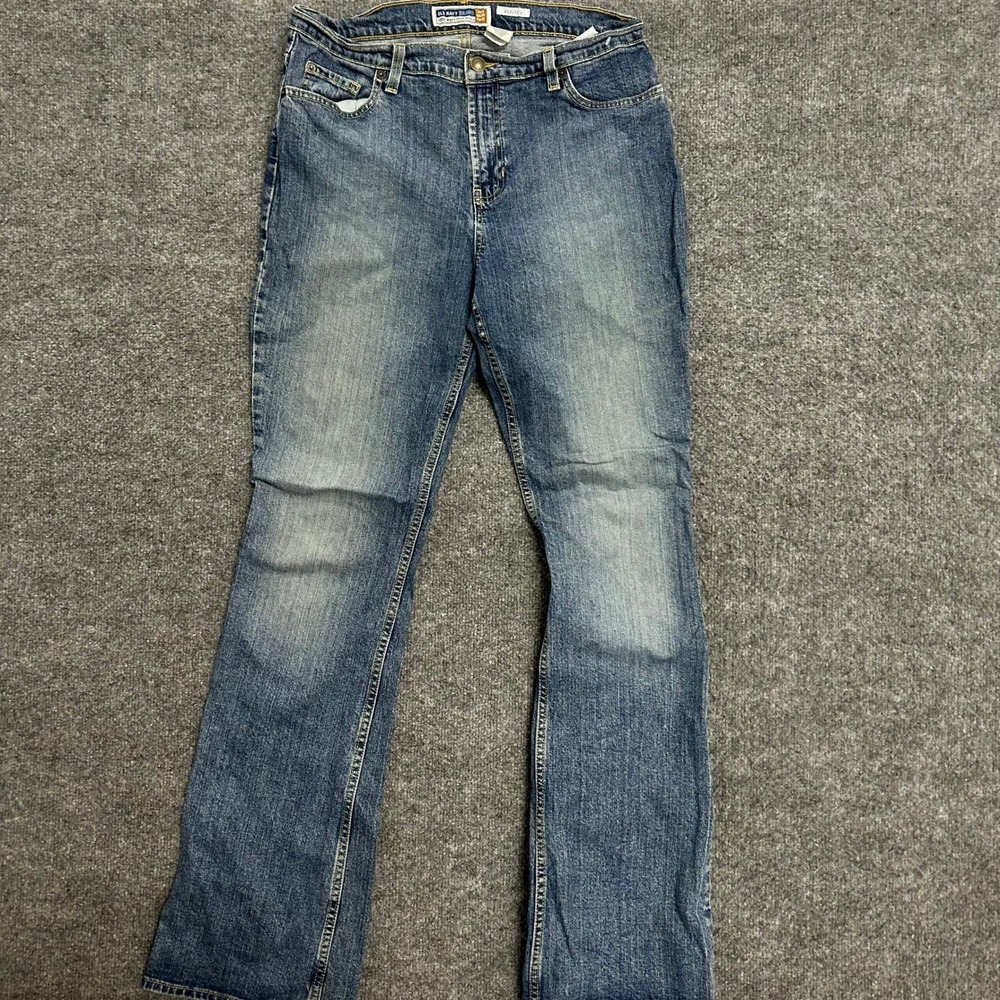 Old Navy Jeans Womens Size 10 Long Blue Boot-Cut Stretch Just Below Waist Denim